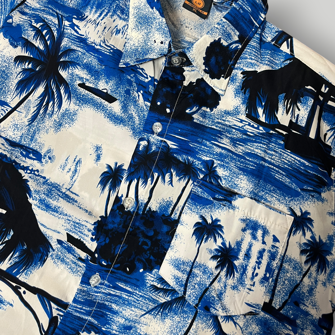 GTA Vice City Inspired Button Up Hawaiian Shirt