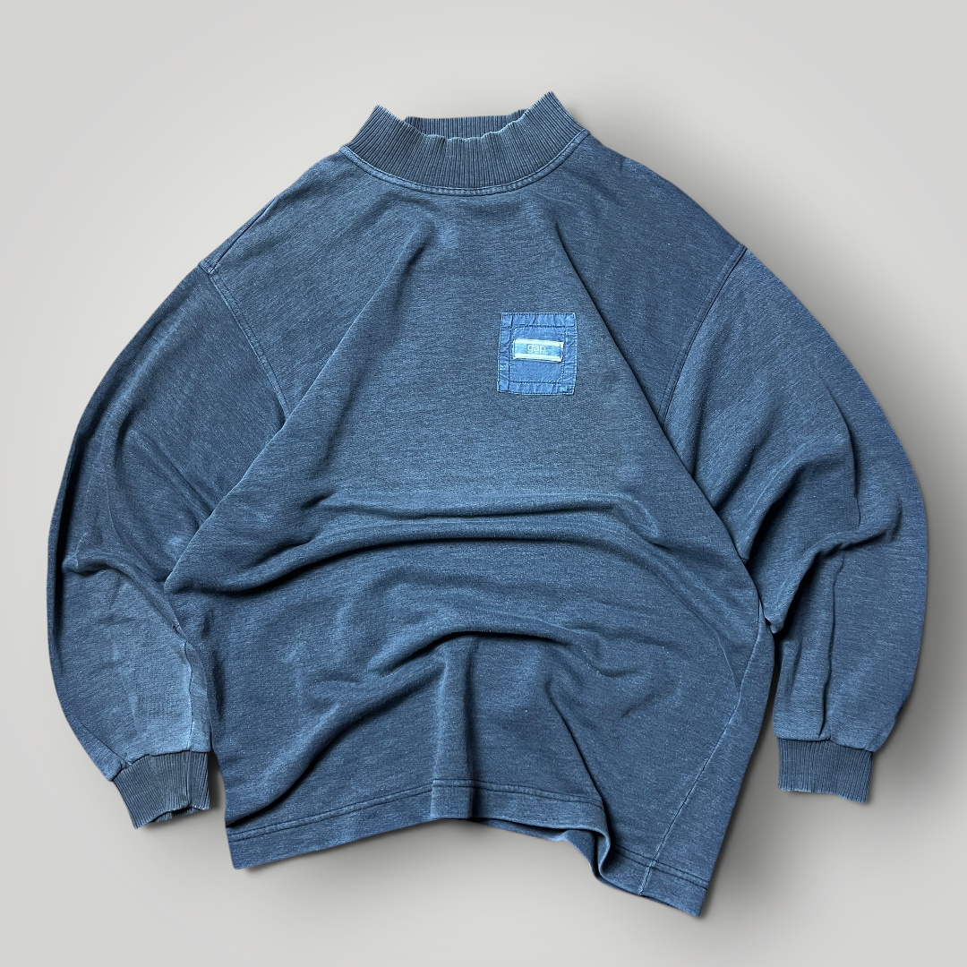 GAP Virgin Island Vintage 90's Y2K Faded Mock Neck Sweatshirt Crewneck