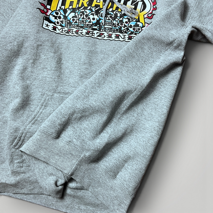 Thrasher "Krak Skulls" Tubular Knit Boxy Graphic Skater Hoodie