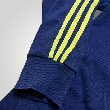 Adidas Heavy Cotton Spellout Zip-Up Hoodie