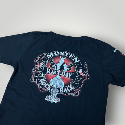 Monsten Raceday Y2K Biker Graphic T-Shirt
