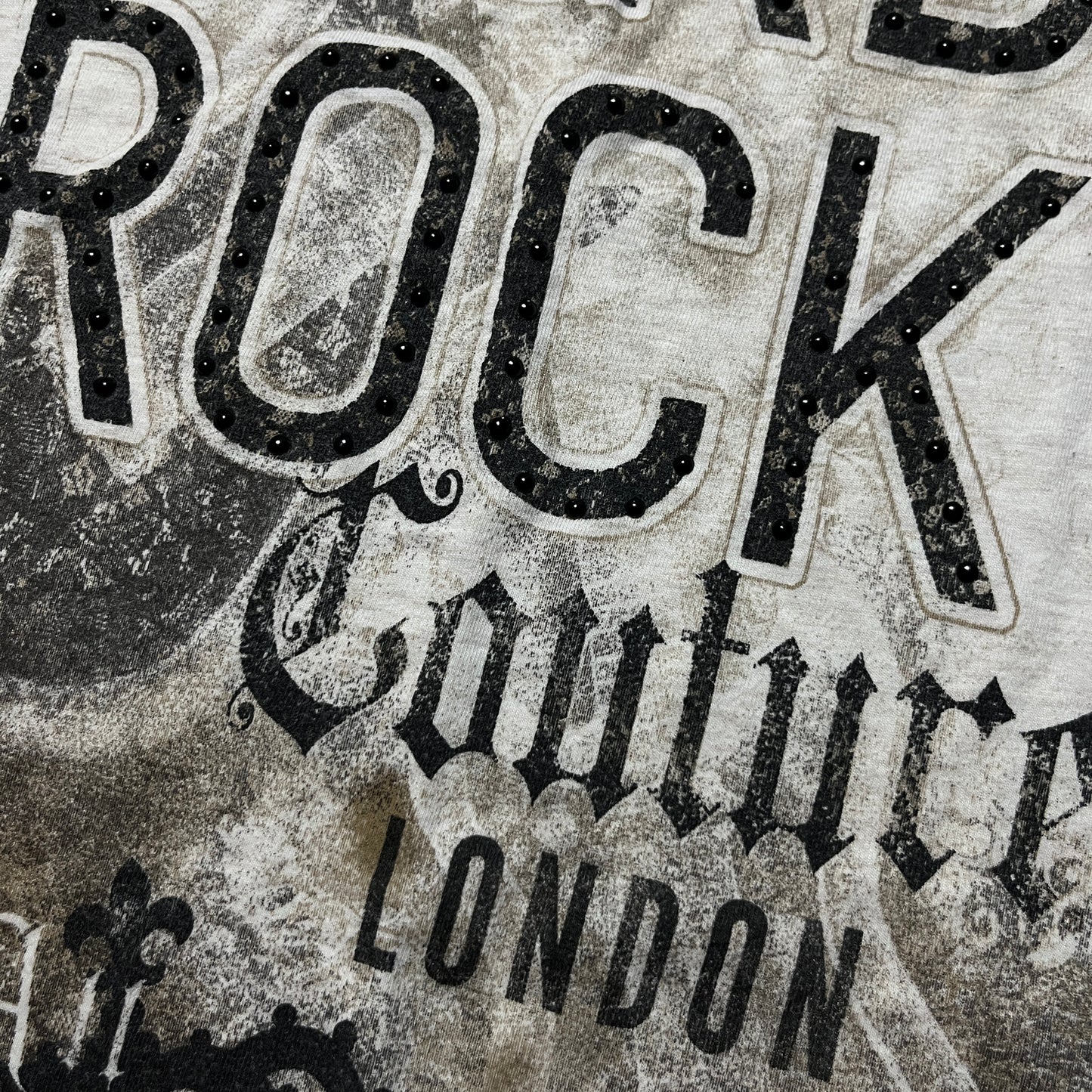 Hard Rock Couture Vintage 2000's Y2K Graphic Baby Cut T-Shirt !RARE! (Дамско)