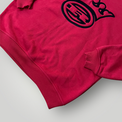 Royal Ultra Heavy Cotton Embroidered Y2K Hip-Hop Boxy Sweatshirt Crewneck
