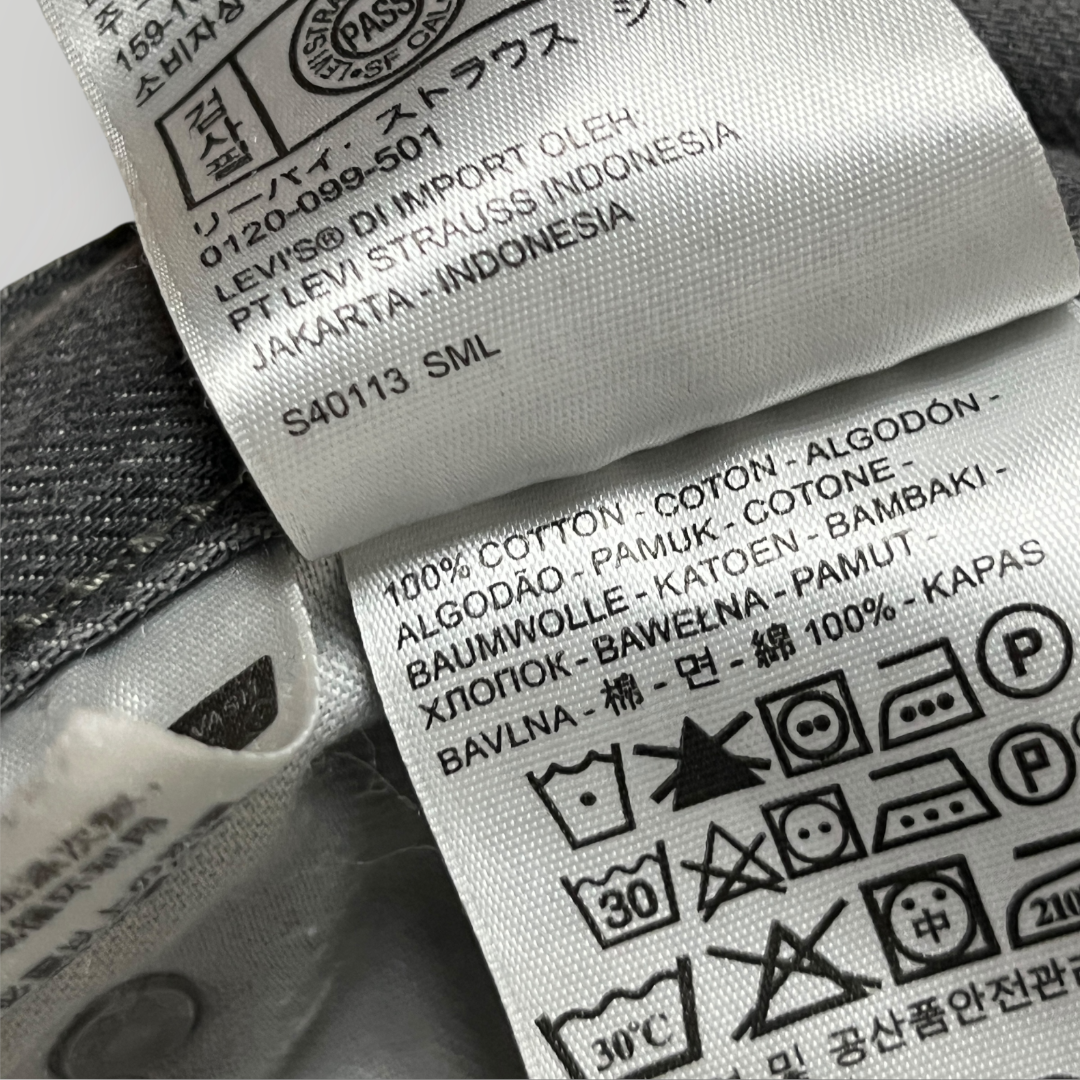 LEVI'S 514 Loose Straight Fit Grey Jeans (2012)