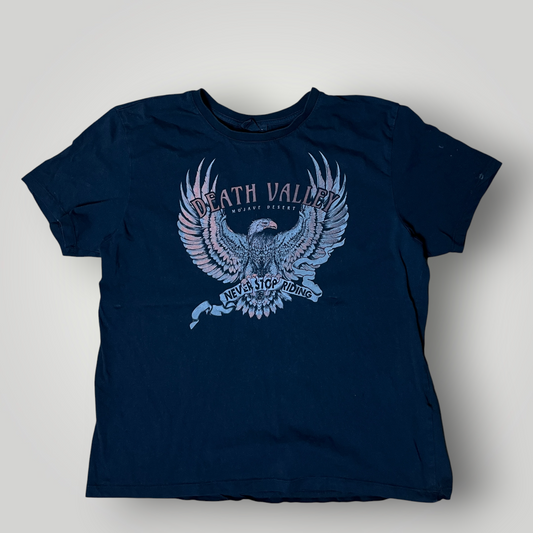 Death Valley Y2K Biker Graphic T-Shirt