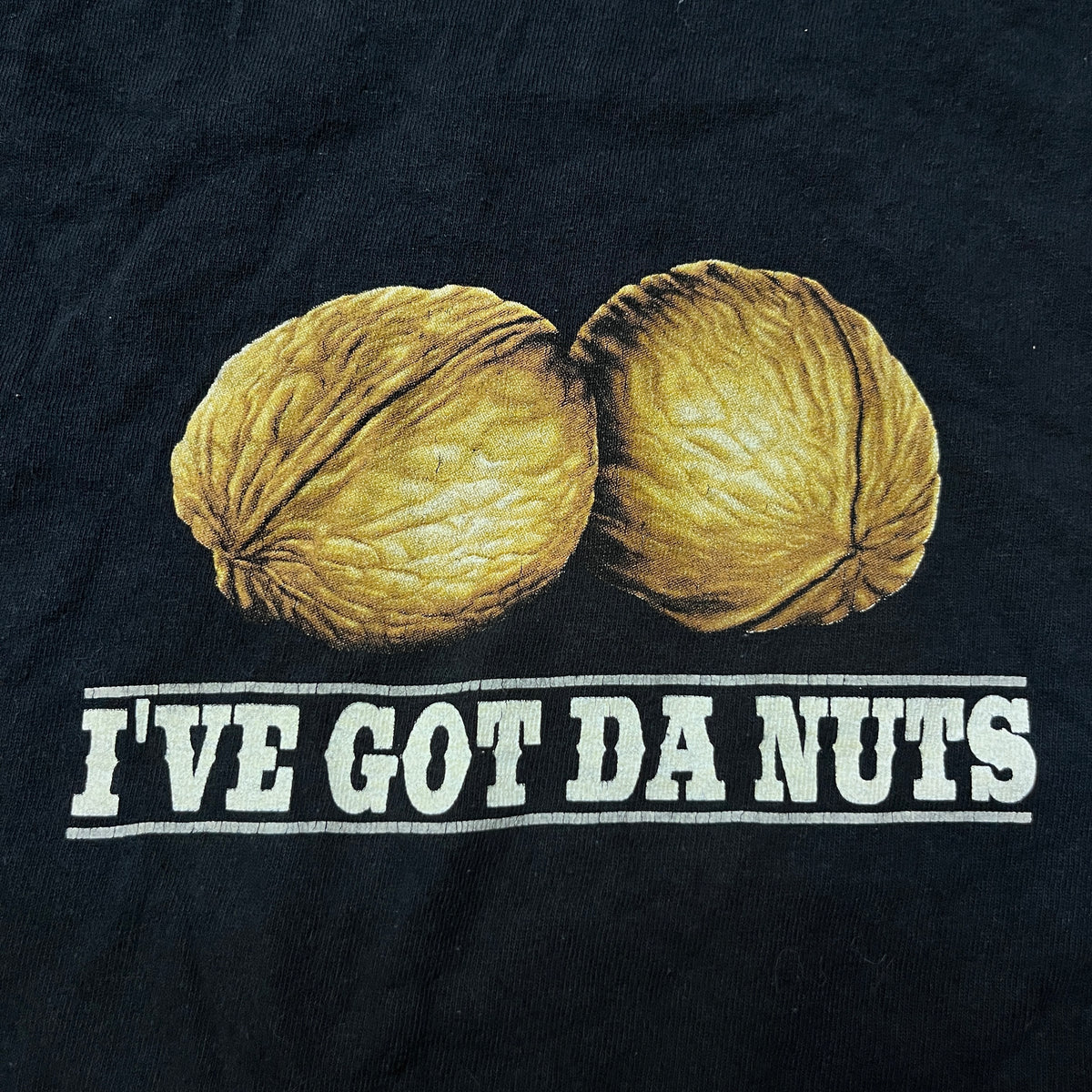 Vintage Erazor Bits "I've Got Da Nuts" 2000's Y2K Funny Gambling Tubular Knit T-Shirt