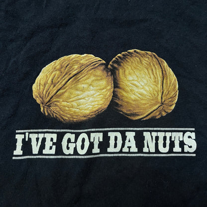 Vintage Erazor Bits "I've Got Da Nuts" 2000's Y2K Funny Gambling Tubular Knit T-Shirt