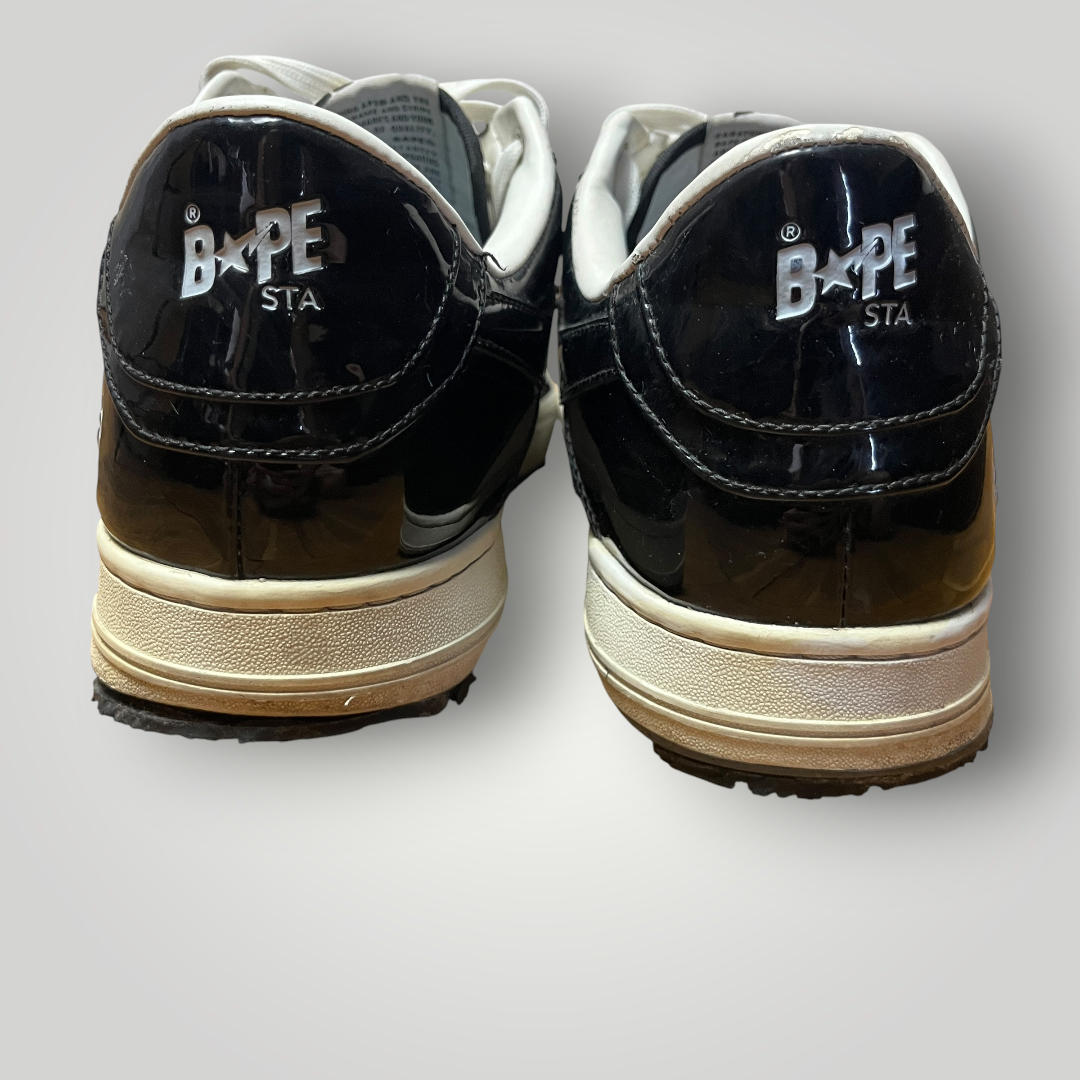 A Bathing Ape BAPE STA Low Black/White (Replica)