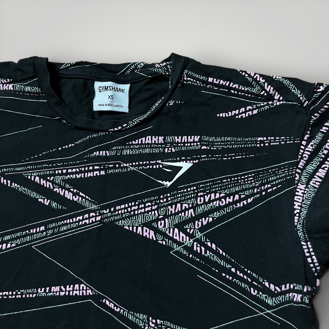 GYMSHARK Graphic Crop Top T-Shirt (Дамско)