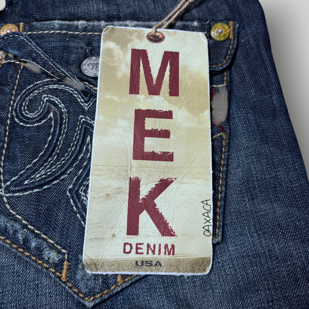 MEK Denim Vintage 2000's Y2K  Distressed Bootcut Jeans