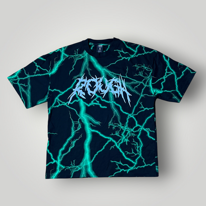 Black Squad "ROUGH" Y2K Heavy Cotton Graphic Boxy T-Shirt