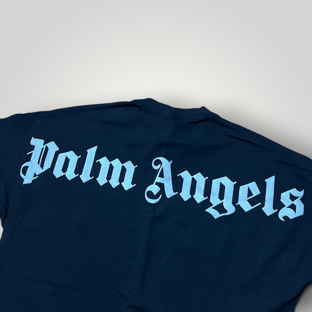 Palm Angels Classic Logo Over Tee Heavy Cotton T-Shirt (Replica)