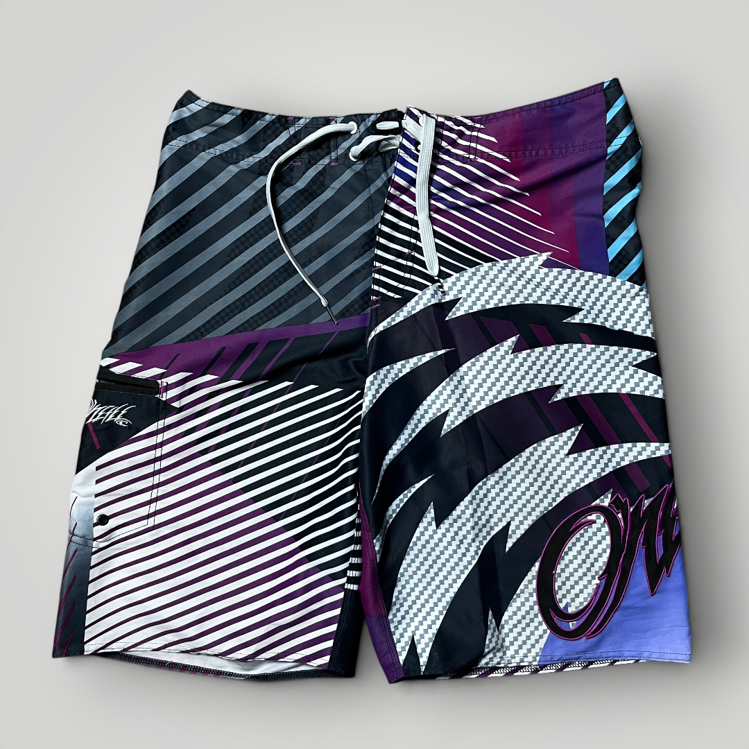 O'Neill Vintage 2000's Y2K Cyber-Surf Graphic Shorts