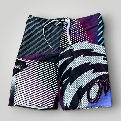 O'Neill Vintage 2000's Y2K Cyber-Surf Graphic Shorts