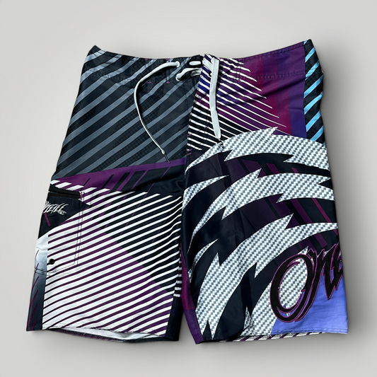 O'Neill Vintage 2000's Y2K Cyber-Surf Graphic Shorts