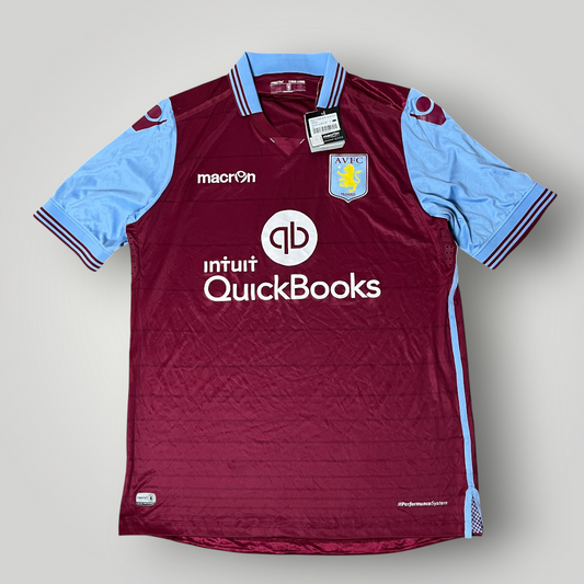 Aston Villa 2015-2016 Home Football Jersey T-Shirt