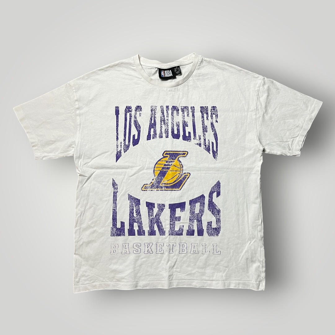 NBA Lakers Los Angeles Heavy Cotton Modern Vintage Wash T-Shirt