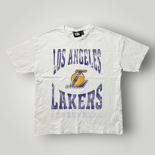 NBA Lakers Los Angeles Heavy Cotton Modern Vintage Wash T-Shirt