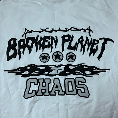 Broken Planet "Chaos" Y2K Puff Print Heavy Cotton Boxy Graphic T-Shirt