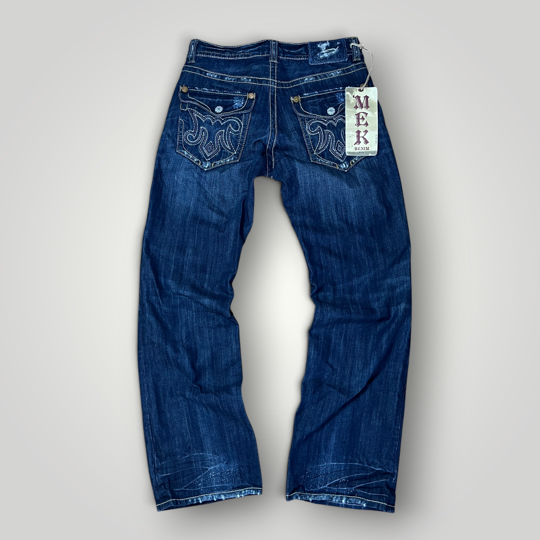 MEK Denim Vintage 2000's Y2K  Distressed Bootcut Jeans