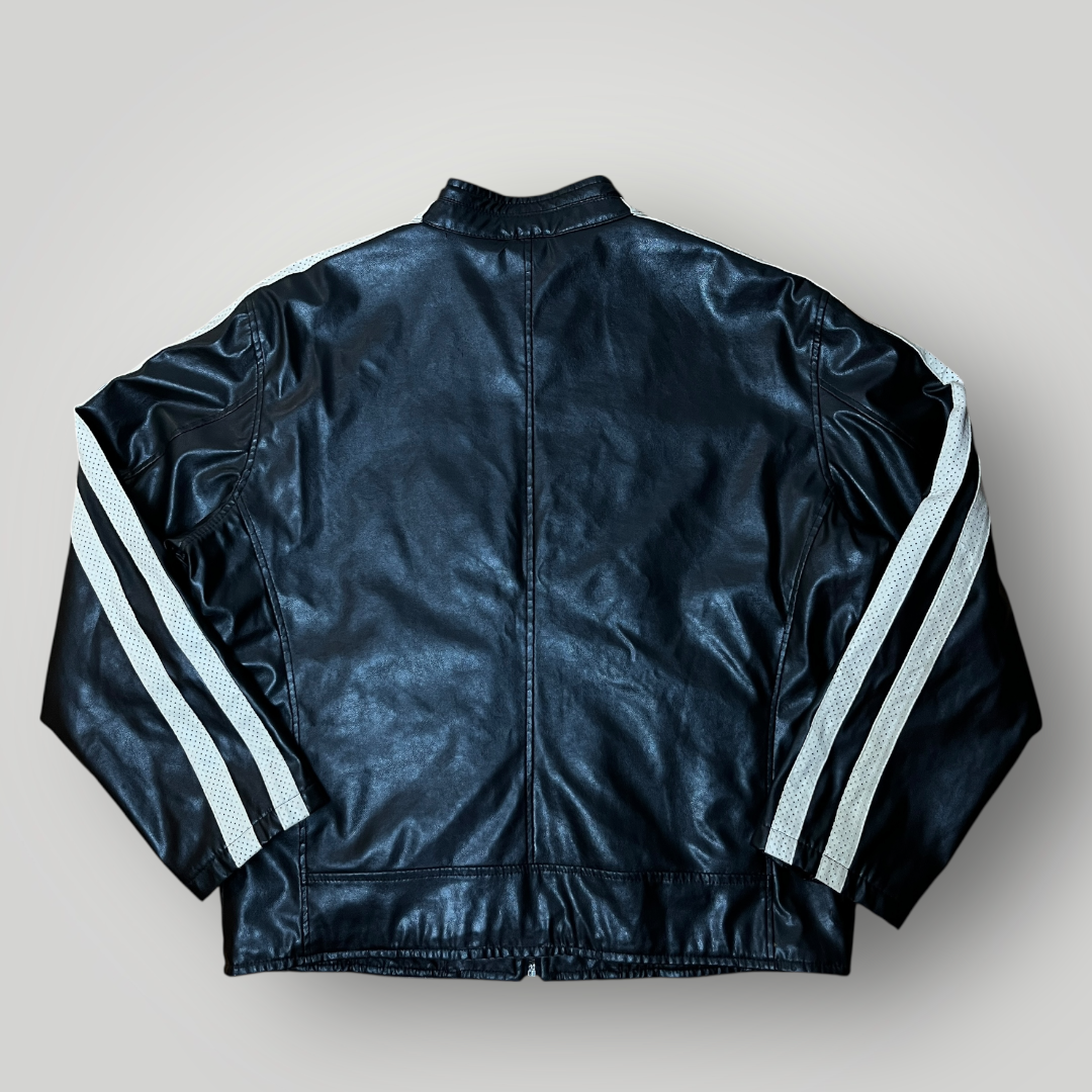 Enjoy Y2K Vintage Racing Leather Jacket
