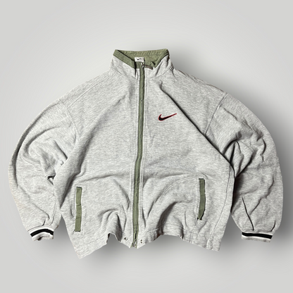 Nike Vintage 90's Y2K Boxy Zip-Up Sweatshirt Crewneck