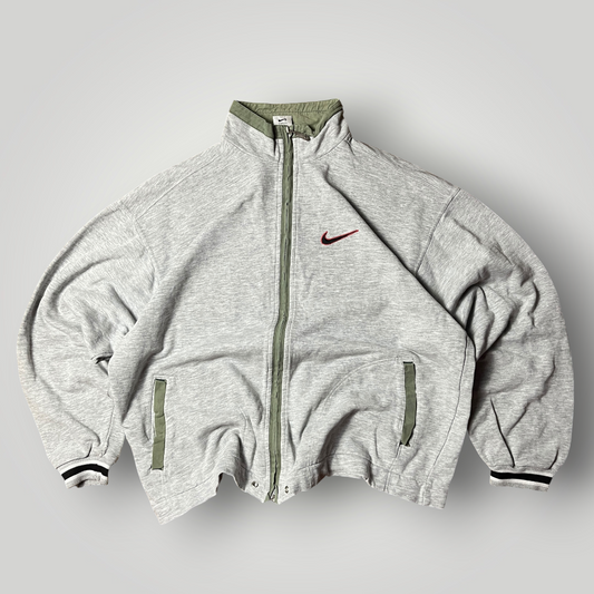 Nike Vintage 90's Y2K Boxy Zip-Up Sweatshirt Crewneck