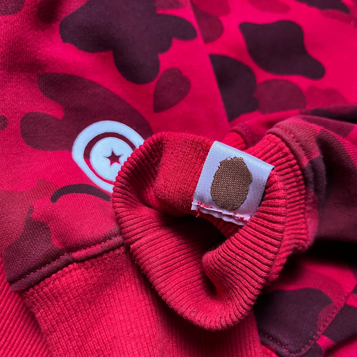BAPE (A Bathing Ape) Color Camo Red Shark Full-Zip Hoodie (Replica)