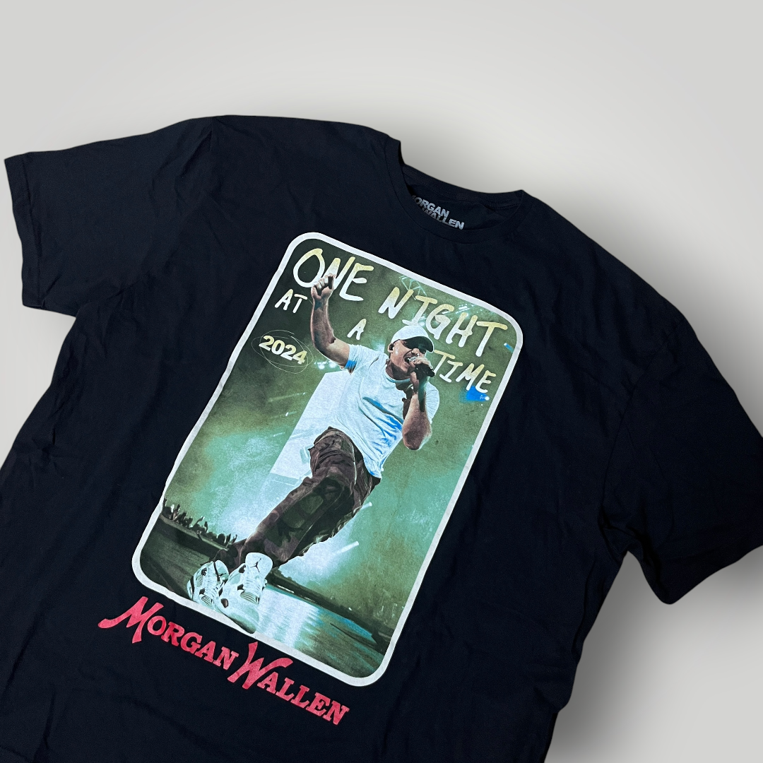 Morgan Wallen "One Night At A Time" 2024 World Tour Double Sided T-Shirt