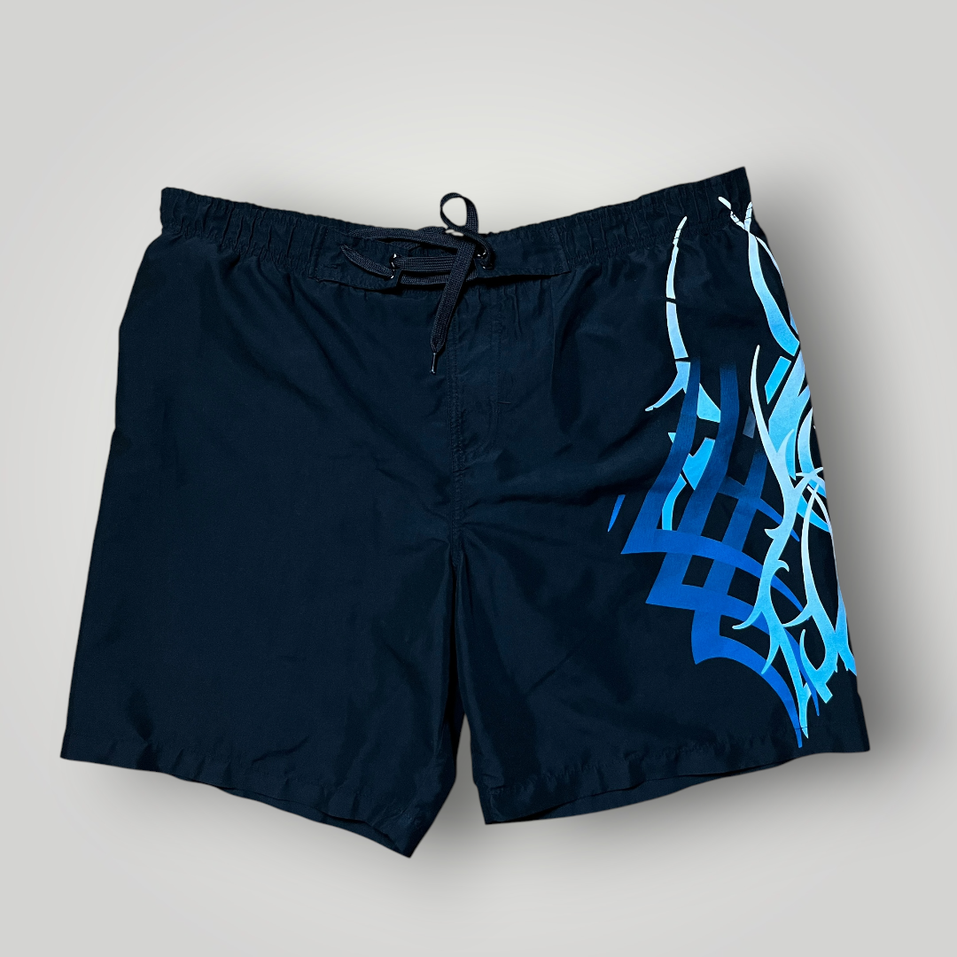 BPC Y2K Tribal Graphic Surf Shorts