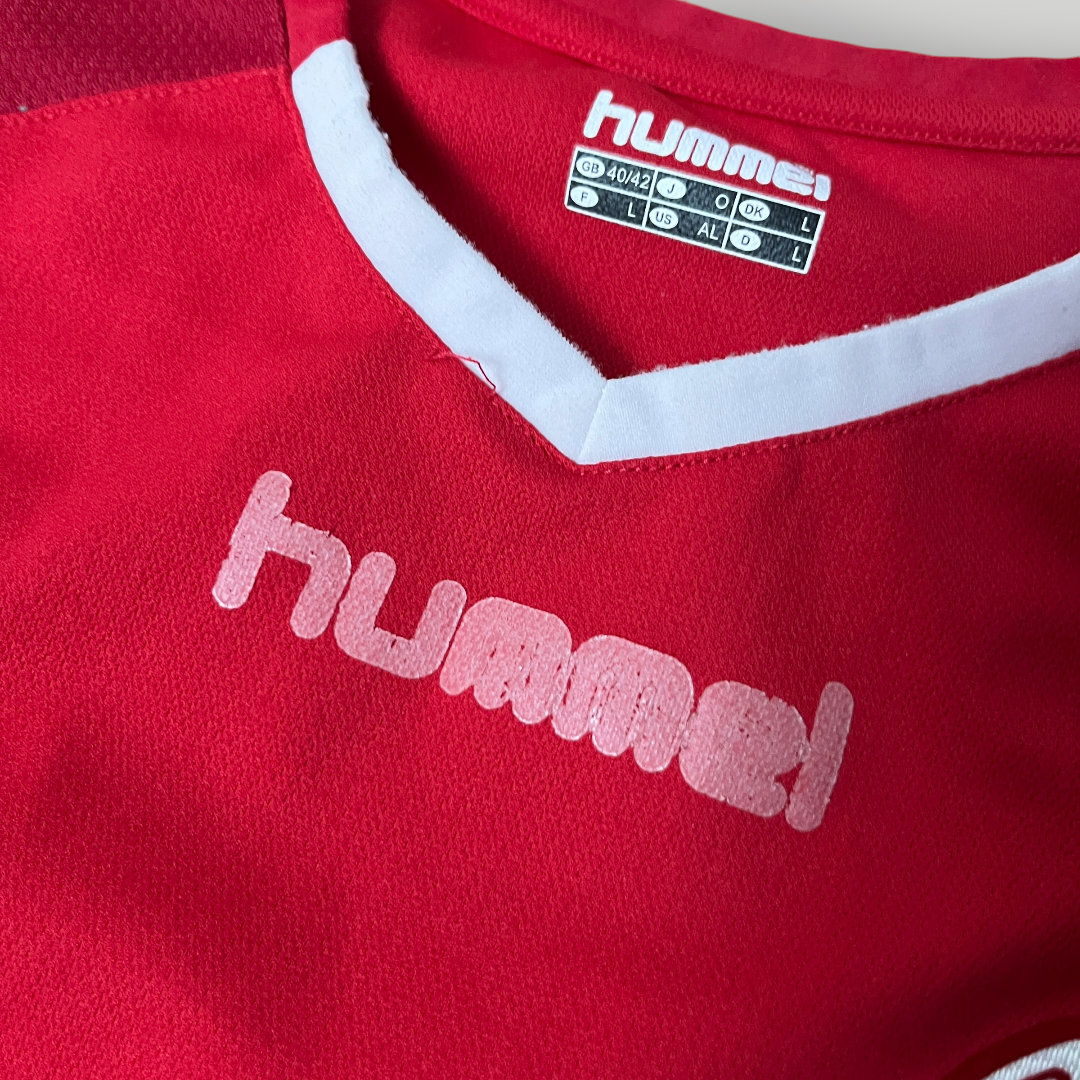 Hummel Denmark 2002/2004 Vintage Home Football Jersey T-Shirt
