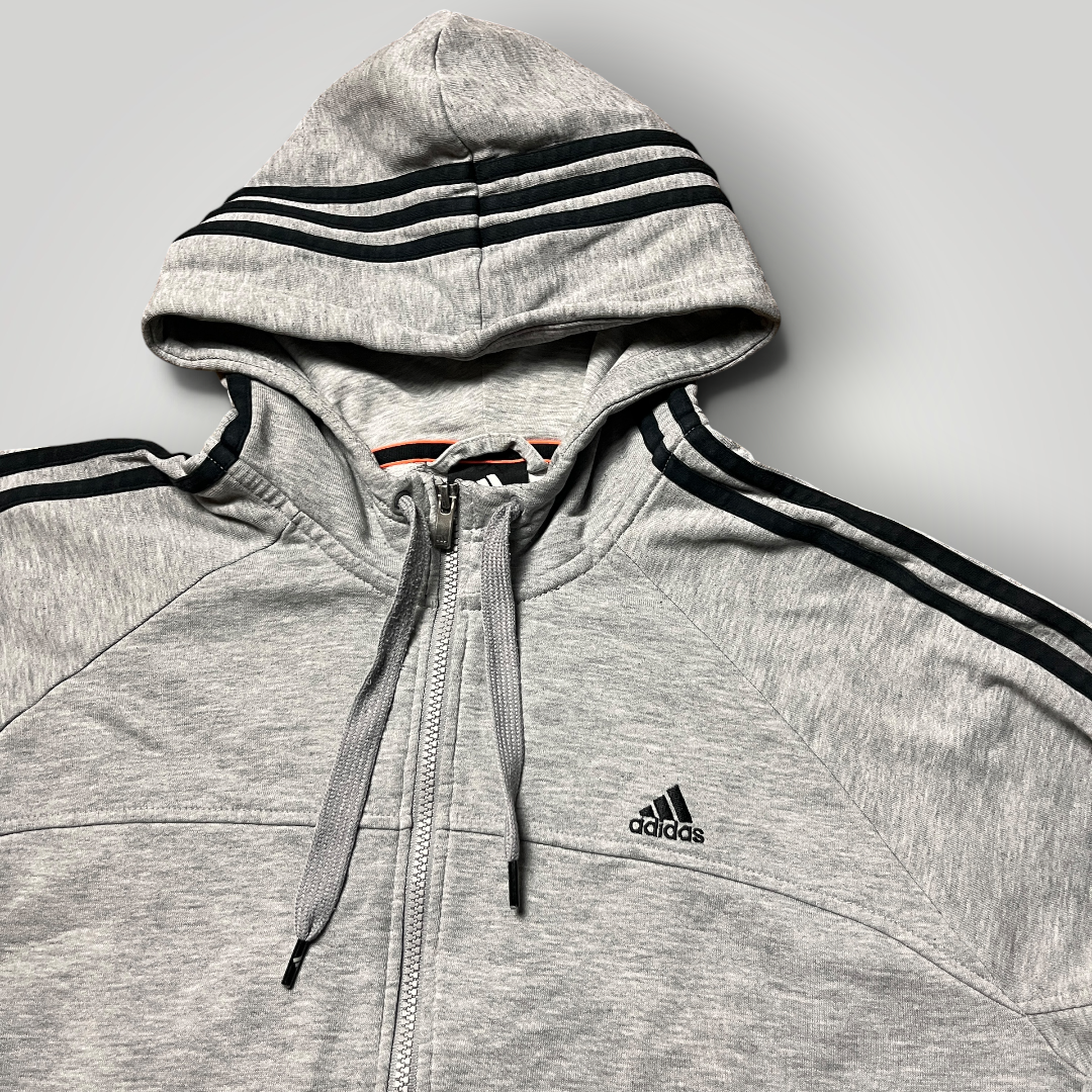 Adidas Full Striped Drill Hooded Zip-Up Hoodie