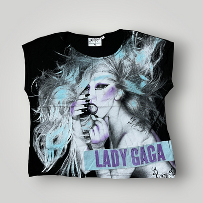 Lady Gaga 2012 Vintage "Born This Way" Tour Y2K Graphic T-Shirt (Дамско)
