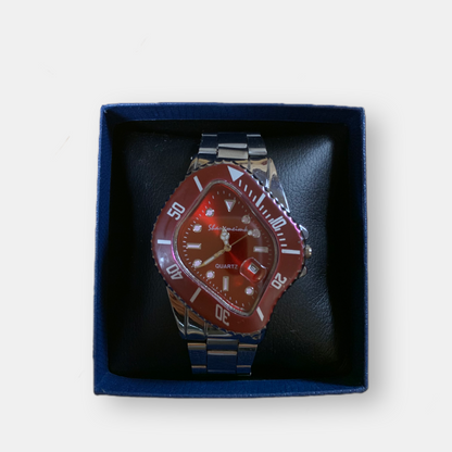 Y2K Twisted Royal Red Watch