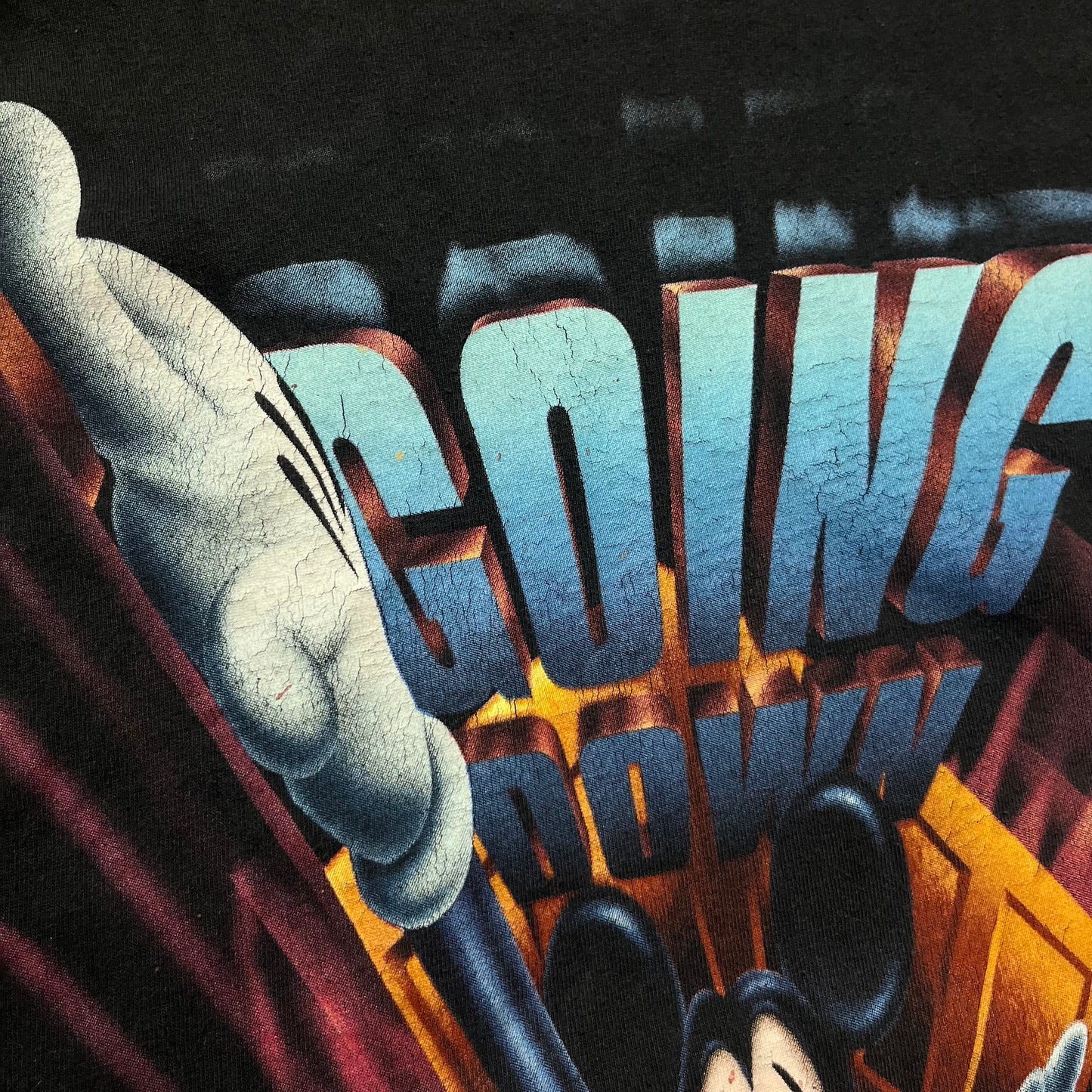 Vintage 90’s Disney “Tower Of Terror” Mickey Mouse Heavy Cotton T-Shirt !RARE!