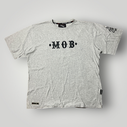 Organized Crime "Money Over Bitches" Y2K Lettered Hip-Hop T-Shirt