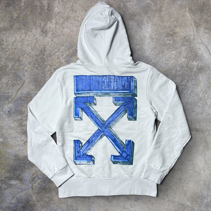 "OFF-WHITE" Marker Heavy Cotton Geaphic Hoodie (Replica)
