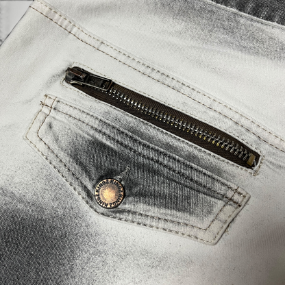 KINGZ Vintage 2010's Y2K Biker Stacked Fit Jeans