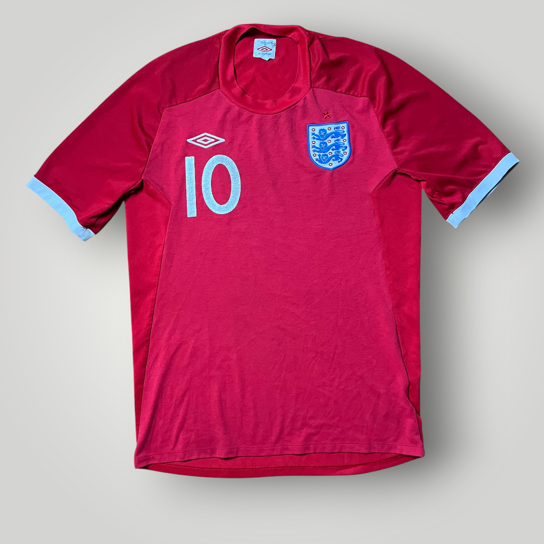 Umbro England 2010/2011 #10 Rooney Football Jersey T-Shirt