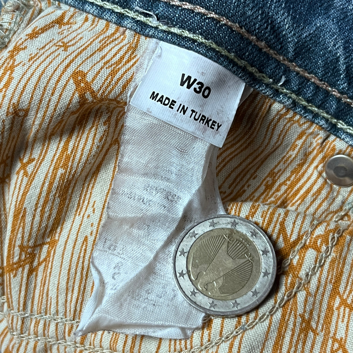 Evisu x Puma Vintage 2000's "True Love Never Dies" Y2K Hip-Hop Denim Shorts (Jorts)