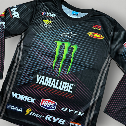 Monster x Alpinestars Vintage 2010's Motocross Y2K Graphic Long Sleeve Shirt