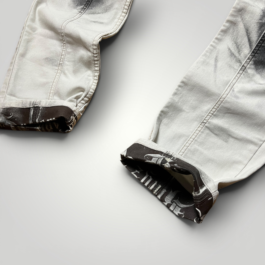 KINGZ Vintage 2010's Y2K Biker Stacked Fit Jeans