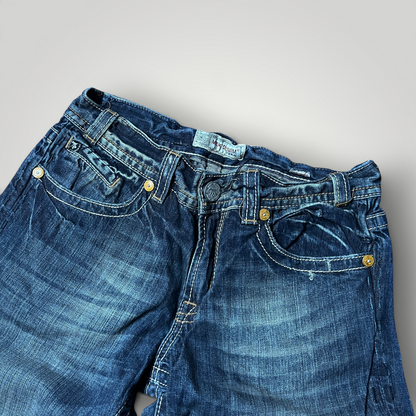 MEK Denim Vintage 2000's Y2K  Distressed Bootcut Jeans