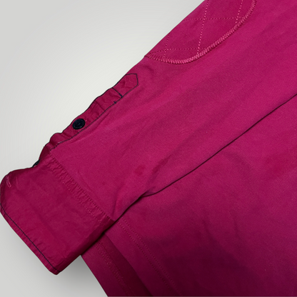 Camp David Limited Edition Y2K Biker Luxury Embroidered Long Sleeve Polo Shirt