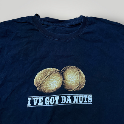 Vintage Erazor Bits "I've Got Da Nuts" 2000's Y2K Funny Gambling Tubular Knit T-Shirt
