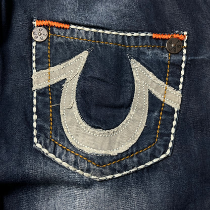 True Religion Vintage 2000's Y2K "Bobby" Denim Shorts