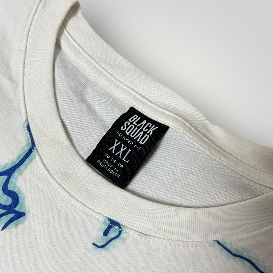 BLACK SQUAD "ROUGH" Y2K Heavy Cotton Graphic T-Shirt