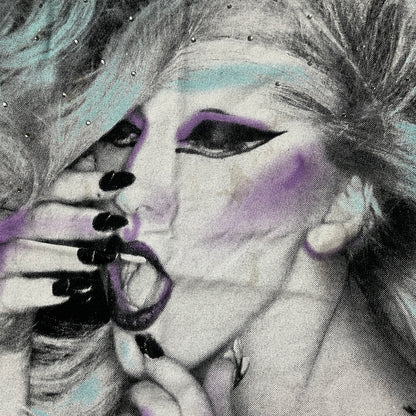 Lady Gaga 2012 Vintage "Born This Way" Tour Y2K Graphic T-Shirt (Дамско)