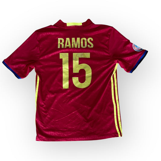 Adidas Spain 2016/2017 Home Ramos #15 Football Jersey T-Shirt (REPLICA)