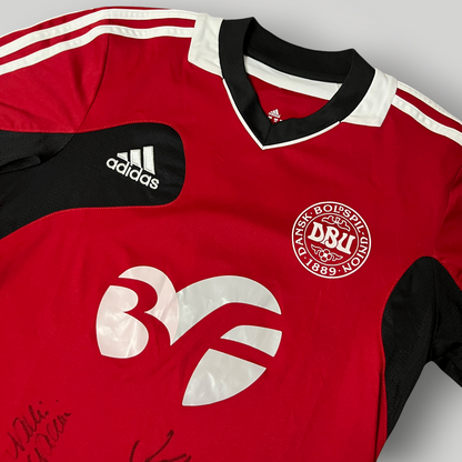 Adidas Denmark 2012 Signed Football Jersey T-Shirt